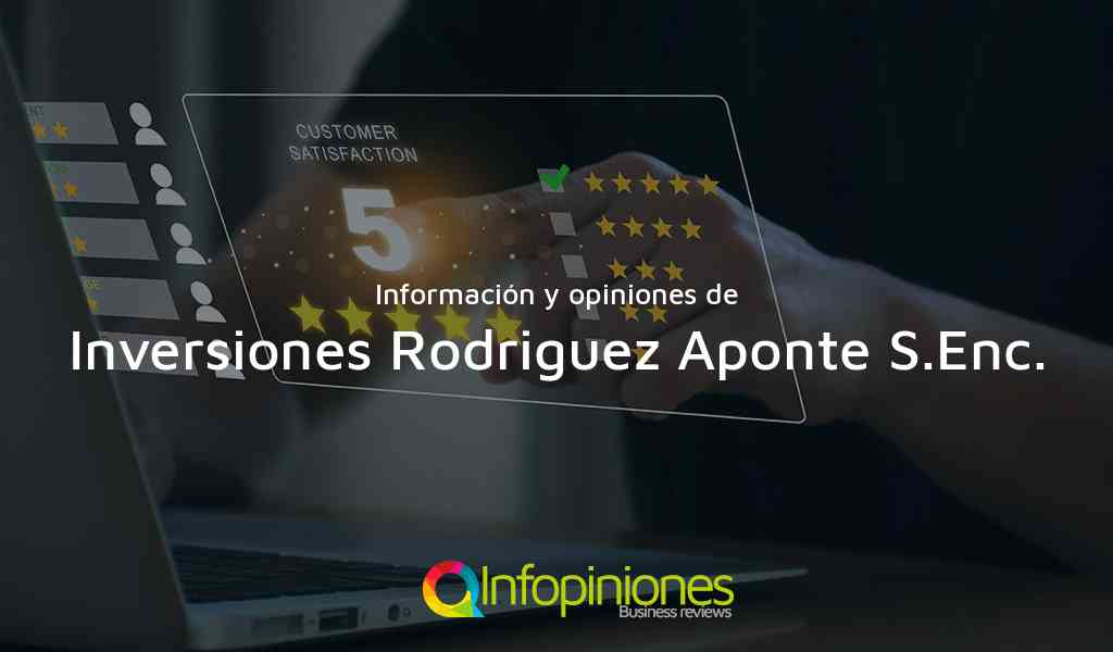 Información y opiniones sobre Inversiones Rodriguez Aponte S.Enc. de Bogotá, D.C.